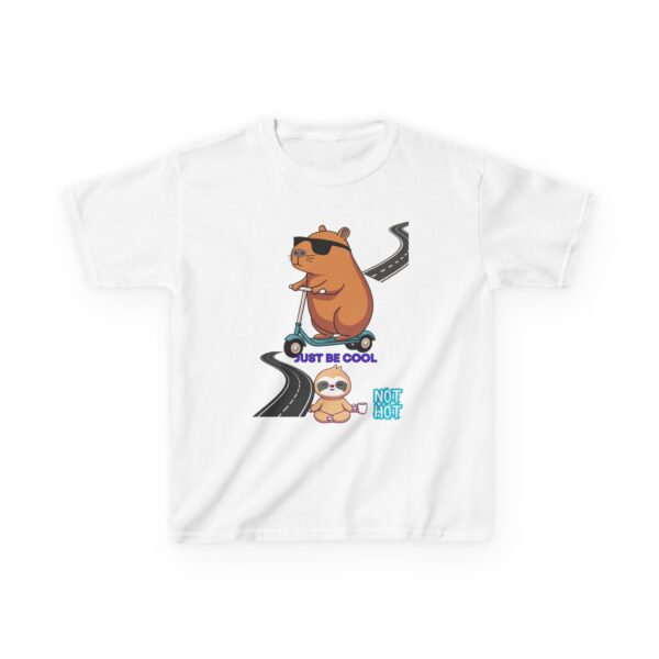 Cool Bear Kids Heavy Cotton Tee - Just Be Cool Graphic T-Shirt - Image 2