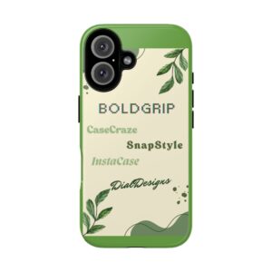 BoldGrip Leafy Phone Case - Stylish & Durable Protection