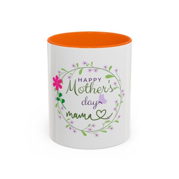 Happy Mother's Day Accent Coffee Mug - Floral Design for Mom - Image 21
