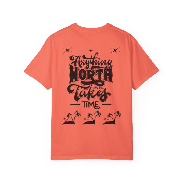 Beach Vibes Motivational T-Shirt - "Anything Worth Having Takes Time" - Image 11