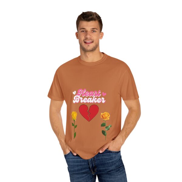 Heartbreaker Unisex Garment-Dyed T-Shirt with Floral Design - Image 64