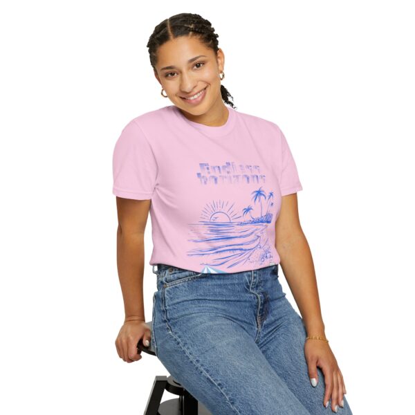 Endless Horizons Beach T-Shirt - Unisex Garment-Dyed Summer Tee - Image 44