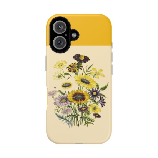 Floral Tough Case - Vintage Yellow Flower Design for iPhone - Image 5