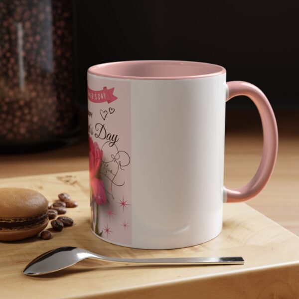 Happy Mother's Day Accent Coffee Mug - Pink Floral Design, 11oz & 15oz - Image 17