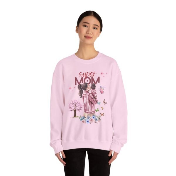 Super Mom Crewneck Sweatshirt - Gift for Mother's Day, Cozy Gift for Moms - Image 25