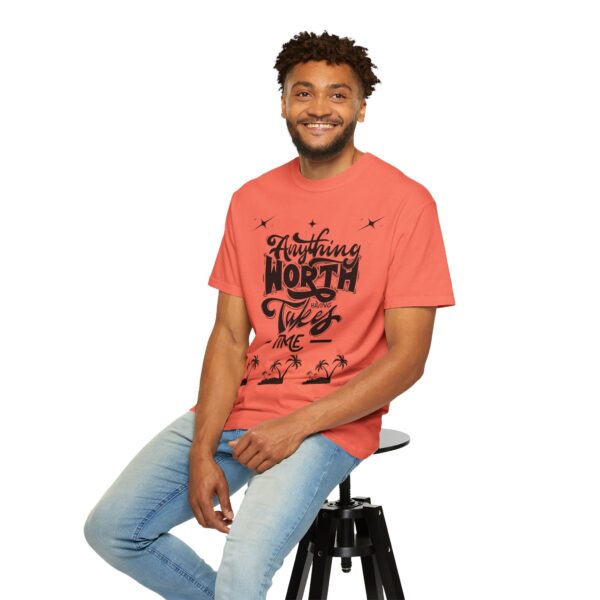 Beach Vibes Motivational T-Shirt - "Anything Worth Having Takes Time" - Image 18