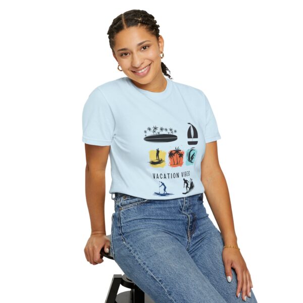 Vacation Vibes Unisex Garment-Dyed T-Shirt for Beach Lovers - Image 8