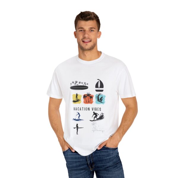 Vacation Vibes Unisex Garment-Dyed T-Shirt for Beach Lovers - Image 12
