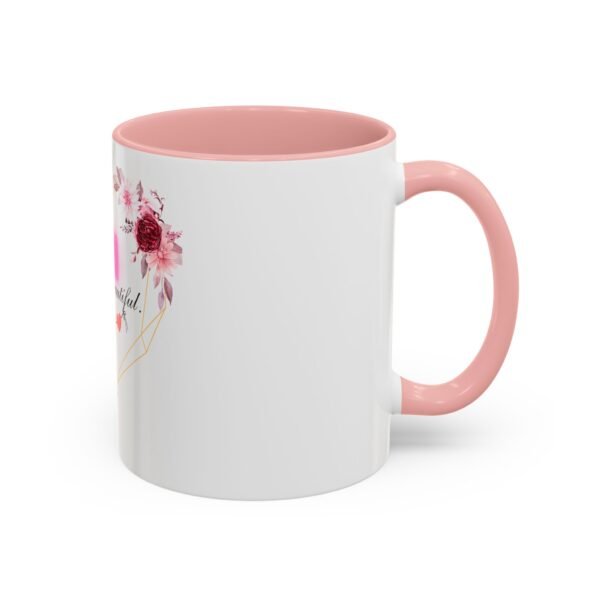 Mom Heart Accent Coffee Mug - Beautiful Floral Design - Image 14