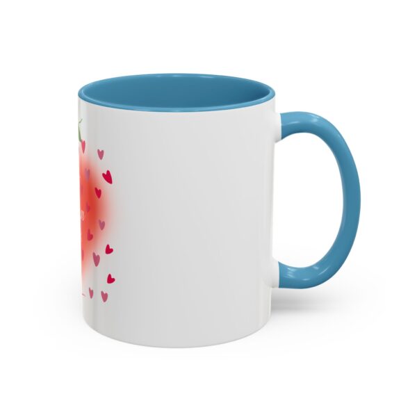 Best Mom Ever Accent Coffee Mug - Heart & Rose Design - Image 42