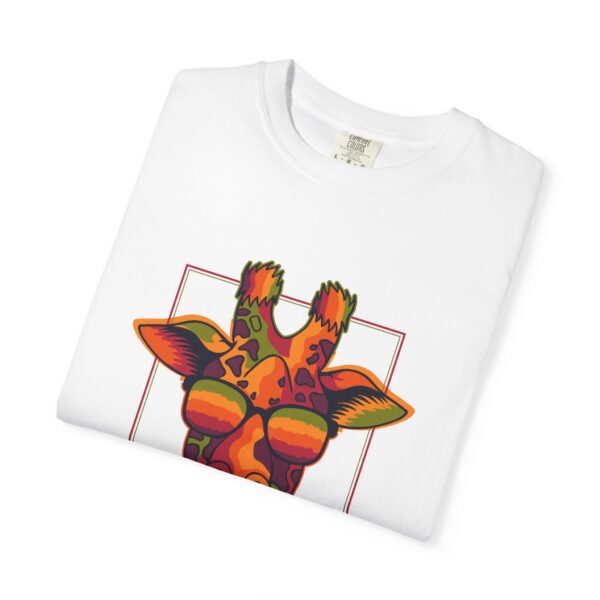 Overthinker Giraffe Unisex Garment-Dyed T-shirt | Fun & Quirky Graphic Tee - Image 9