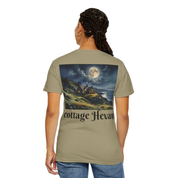 WilderNest Cottage Moonlight T-Shirt - Unisex Garment-Dyed Tee for Nature Lovers - Image 7