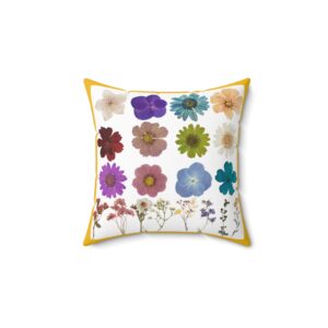 Botanical Floral Pillow – Vibrant Spring Home Decor