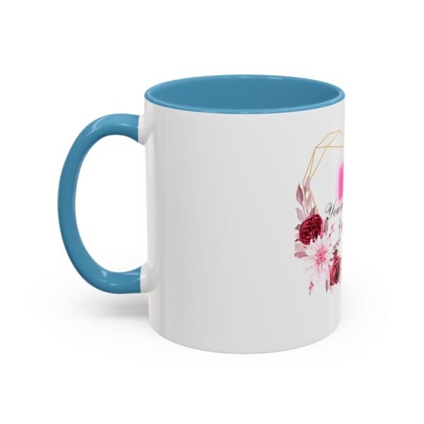 Mom Heart Accent Coffee Mug - Beautiful Floral Design - Image 43