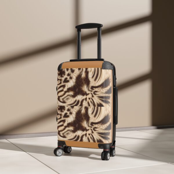 Stylish Travel Suitcase with Unique Abstract Design - Image 4