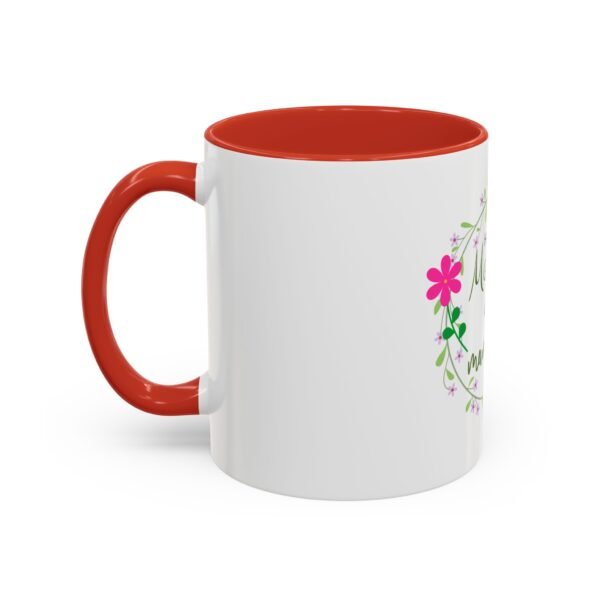 Happy Mother's Day Accent Coffee Mug - Floral Design for Mom - Image 15