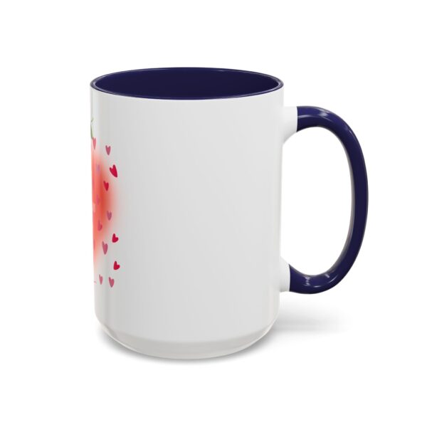 Best Mom Ever Accent Coffee Mug - Heart & Rose Design - Image 30