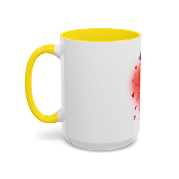 Best Mom Ever Accent Coffee Mug - Heart & Rose Design - Image 79