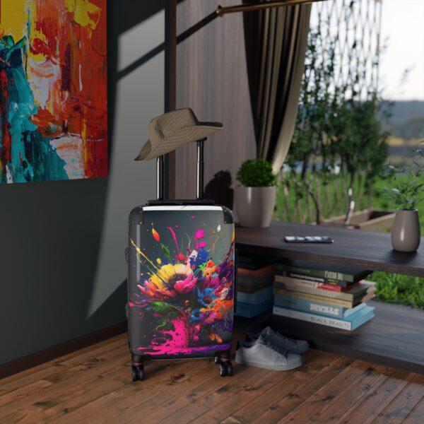 Vibrant Floral Suitcase - Colorful Luggage for Travel Enthusiasts - Image 5