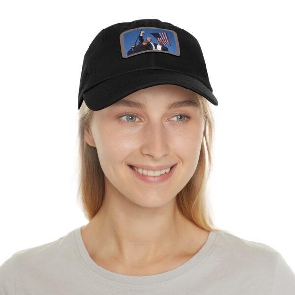 Dad Hat with Leather Patch (Rectangle) - Image 4