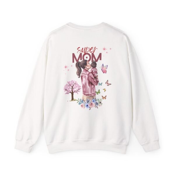 Super Mom Crewneck Sweatshirt - Gift for Mother's Day, Cozy Gift for Moms - Image 2