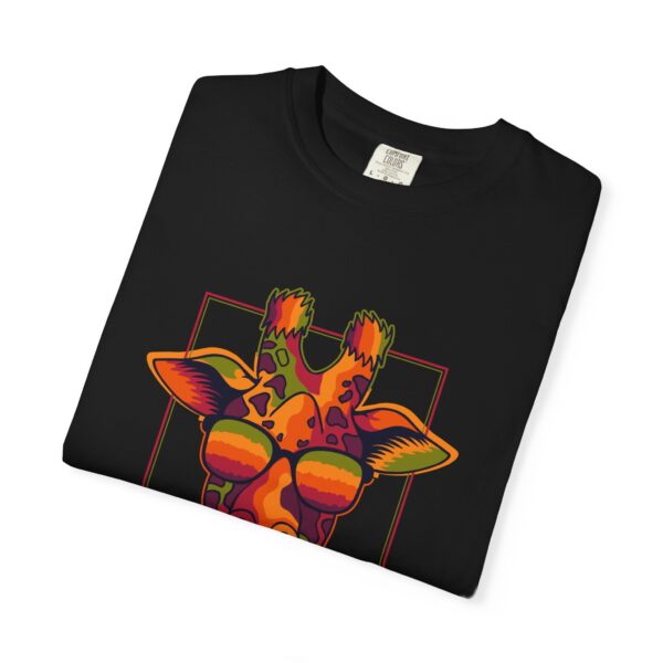 Overthinker Giraffe Unisex Garment-Dyed T-shirt | Fun & Quirky Graphic Tee - Image 4
