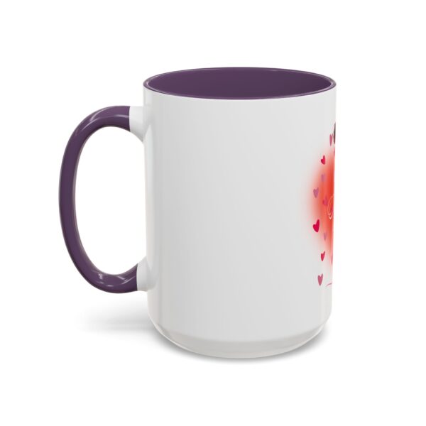 Best Mom Ever Accent Coffee Mug - Heart & Rose Design - Image 75