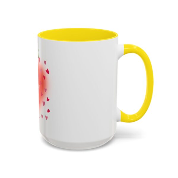 Best Mom Ever Accent Coffee Mug - Heart & Rose Design - Image 78
