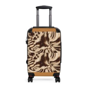Stylish Travel Suitcase with Unique Abstract Design