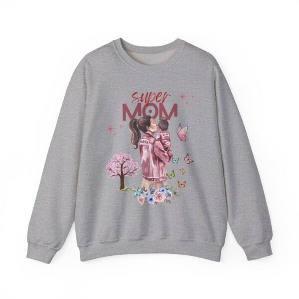 Super Mom Crewneck Sweatshirt - Gift for Mother's Day, Cozy Gift for Moms - Image 15