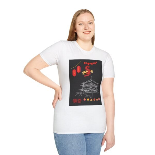 Cultural Heritage Unisex Softstyle T-Shirt | Lunar New Year Celebration Design - Image 14