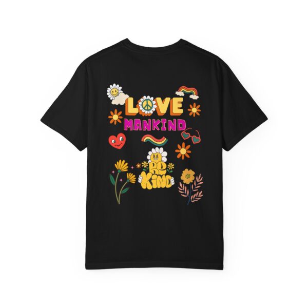 Love Mankind Unisex T-Shirt | Positive Vibes & Floral Design - Image 3