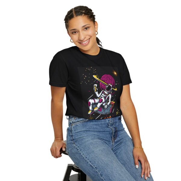Far Away Astronaut T-Shirt - Garment-Dyed Unisex Tee for Space Lovers - Image 8