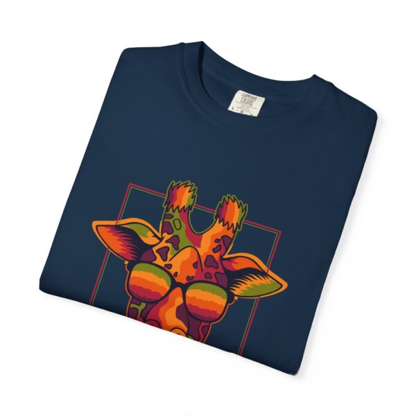 Overthinker Giraffe Unisex Garment-Dyed T-shirt | Fun & Quirky Graphic Tee - Image 15