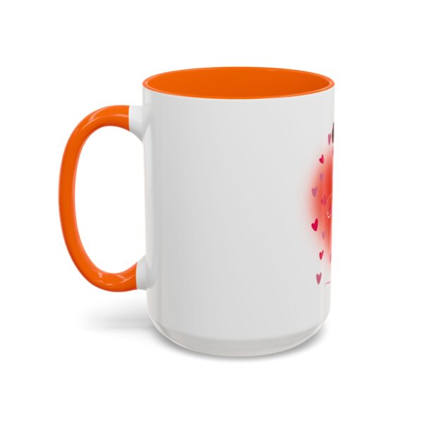 Best Mom Ever Accent Coffee Mug - Heart & Rose Design - Image 71