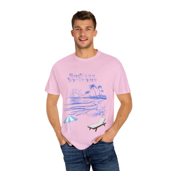 Endless Horizons Beach T-Shirt - Unisex Garment-Dyed Summer Tee - Image 40