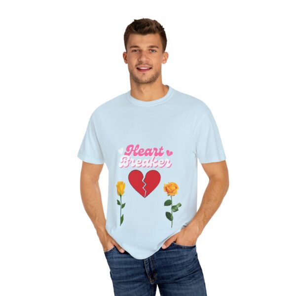 Heartbreaker Unisex Garment-Dyed T-Shirt with Floral Design - Image 86