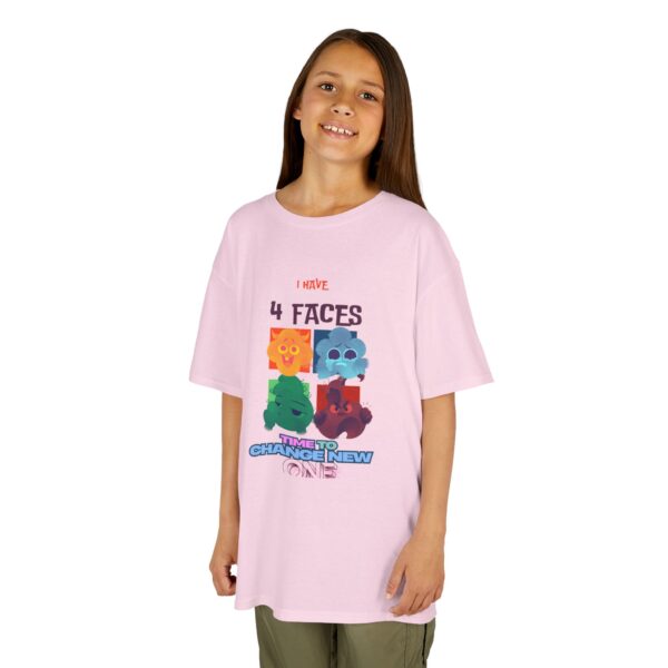 Kids 4 Faces Fun Tee - Change New One - Image 59