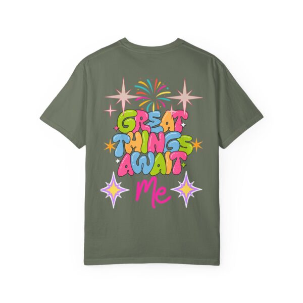 Great Things Await Me T-Shirt | Positive Vibe Unisex Tee - Image 10