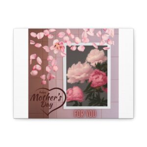 Mother's Day Floral Canvas Print - Heartfelt Decor for Mom