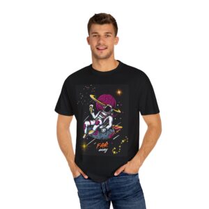 Far Away Astronaut T-Shirt - Garment-Dyed Unisex Tee for Space Lovers