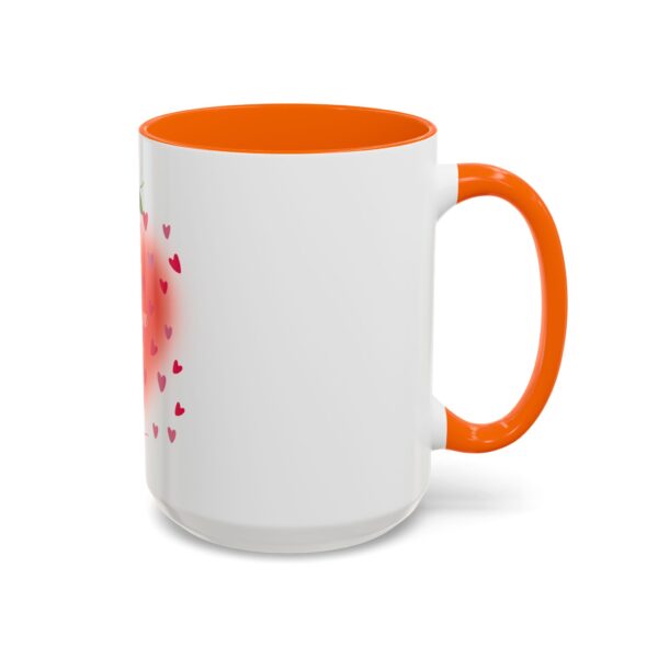 Best Mom Ever Accent Coffee Mug - Heart & Rose Design - Image 70