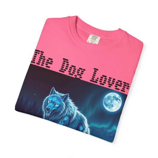 Unisex Dog Lover Garment-Dyed T-Shirt – Nighttime Wolf Design - Image 57