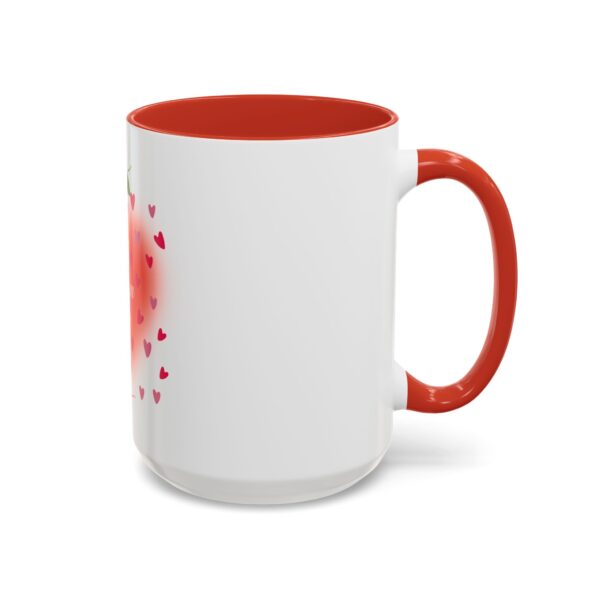 Best Mom Ever Accent Coffee Mug - Heart & Rose Design - Image 38