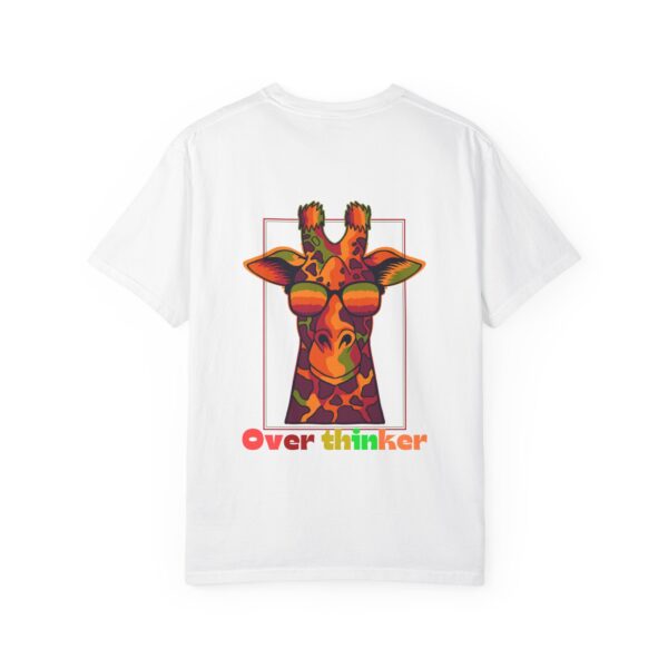 Overthinker Giraffe Unisex Garment-Dyed T-shirt | Fun & Quirky Graphic Tee - Image 8