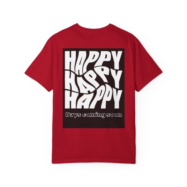 Unisex Happy Vibes T-Shirt - Garment-Dyed Apparel for Positive Days - Image 18