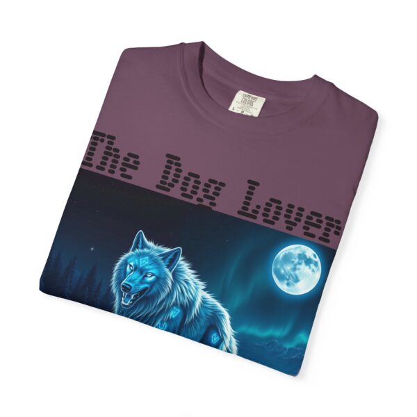 Unisex Dog Lover Garment-Dyed T-Shirt – Nighttime Wolf Design - Image 66