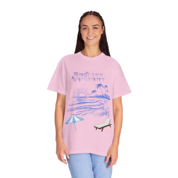 Endless Horizons Beach T-Shirt - Unisex Garment-Dyed Summer Tee - Image 41