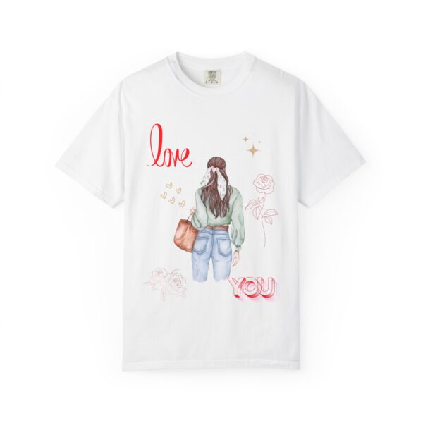 Love You Feminine Unisex T-shirt - Romantic Floral Design - Image 11