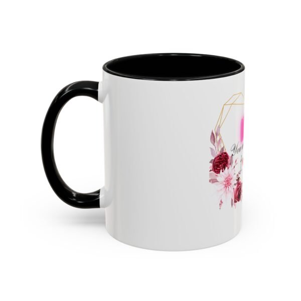 Mom Heart Accent Coffee Mug - Beautiful Floral Design - Image 3